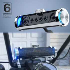 Innoevo-mp221 Gohawk Waterproof Bluetooth Motorcycle Stereo 6 Speaker Soundbar Audio System Usb Radio