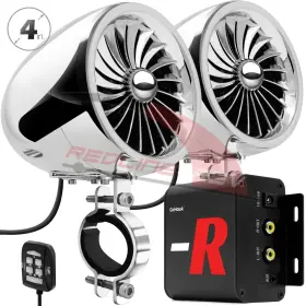 Mp073 Gohawk Waterproof Bluetooth Motorcycle Stereo Speaker Amplifier System Mp3 Fm Radio Aux