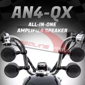 4-speakers Gohawk Mp086 1200w Amp Waterproof Bluetooth Motorcycle Stereo Audio System Harley