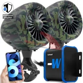 Mp119 Gohawk Waterproof Amp Bluetooth Motorcycle Atv Stereo Speakers System Radio Polaris 450