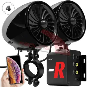 Mp206 Gohawk Waterproof Bluetooth Motorcycle Stereo Speaker Amp System Mp3 Audio Fm Radio Aux