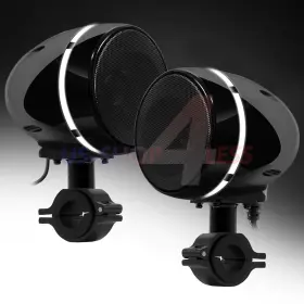 S4l184 Gohawk Waterproof Bluetooth Motorcycle Stereo Led Speakers Amplifier Usb System Harley