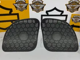 47837 Harley-davidson 15-25 Road Glide 3 Rg3 Boom Front Fairing Speaker Grills Covers