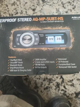 Aq-mp-5ubt-hs Harley-davidson 5ubt-hs Radio Aquatic Av