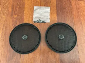 76000065 Harley-davidson Oem 6.5 Inch Black Speaker Grills Pair