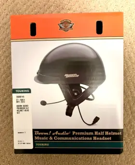 76000145 Harley-davidson H-d Boom Audio Premium Music And Communications Headset For Half Helmet New
