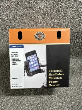 76000549 Harley Davidson Universal Handlebar Mount Phone Carrier - Multi-fit