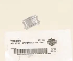 76000659 Harley Davidson Handlebar Clamp Spacer Speaker