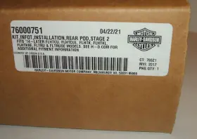 76000751 Harley-davidson Boom Audio Stage Ii Tour-pak Speaker Installation Kit