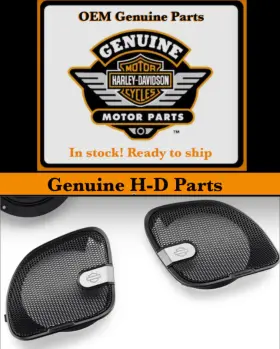 76001020 Harley-davidson Oem Rockford Fosgate Stage Ii Fairing Speaker Grills 15-23 Touring
