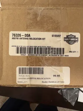 76326 Harley-davidson 00a H-d Am/fm Antenna Relocation Kit Part Number