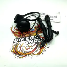76569-09 Harley-davidson New Genuine Boom Audio Half Helmet Music Wired Headset Black