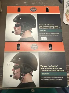 76572-9 Harley-davidson Boom Audio Half Helmet Music And Communication Headset - Nib