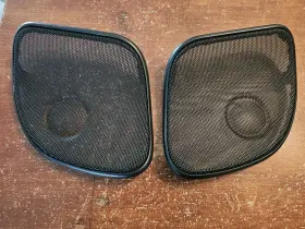 C2132532 Harley-davidson 2015-2022 Road Glide Black Fairing Speaker Grills Covers Oem