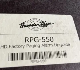 Rpg-550 Harley-davidson Thunder Page Factory Paging Alarm Upgrade