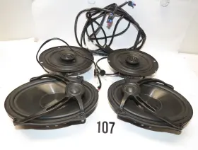 7600752 Hertz Lot Of 2-6.5 Inch Speakers 2 5x7 Boom Audio For Harley