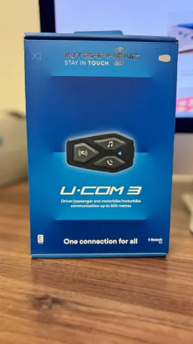 Intpucom3 Interphone 010/intpucom3 Ucom 3 Single Bluetooth System For Full Face /flip Motorcycle Headset