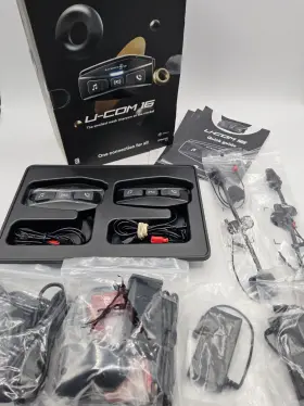 Interphoucom16 Interphone Cellularline Motorcycle Intercom Model U-com 16 Bluetooth And Mesh