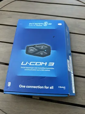 Ucom3 Interphone - Motorcycle Bluetooth Communication System New Open Box