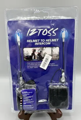 In0191 Iztoss Iz Toss Motorcycle Helmet To Intercom New With Package Wear