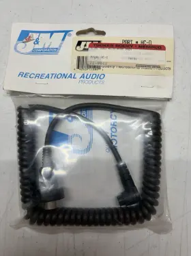 J&m 642529115041 Nos Vintage Audio Hc-d 5-pin Helmet Cord Replacement For Motorcycle