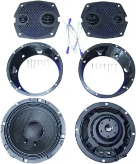 Hc13-6712gtmxxr J & M J&m Rokker Xxr Front Speaker Kit 6.71 Inch 300w #hc13-6712gtmxxr Harley Davidson