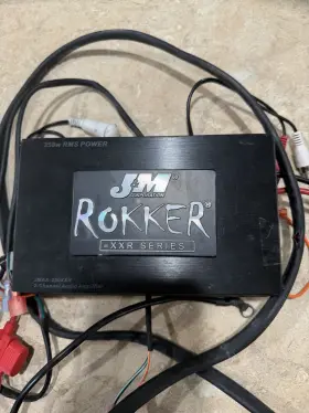 Jamp-350h-unv J&m Rokker Xxr 350w Motorcycle Amplifier Harley Davidson Universal