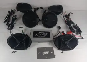Jamp-800hc14-ulp J&m For Harley Touring Rokker Xxrp 800w 4-channel Amp/speakers