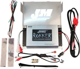 Jmra-2000hc06 J & M J&m Rokker 200w Amplifier Kit 2-channel #jmra-2000hc06 Harley Davidson