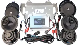Rkt6-400hc14-ul4 J&m 4-channel Amplifier/speaker Kit 400w 6-1/2 Inch #rkt6-400hc14-ul4