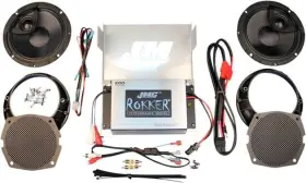 Rpkt-200hc13 J & M J&m Rokker 200w Amplifier And Speaker Kit 2-channel Harley Davidson