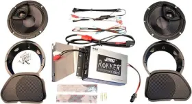 Rpkt-200hr13 J & M J&m Rokker 200w Amplifier And Speaker Kit 2-channel Harley Davidson Road Glide