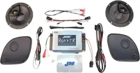 Rpkt-200hr15 J & M J&m Rokker 200w Amp And Speaker Kit 2-channel Requires Radio Flash