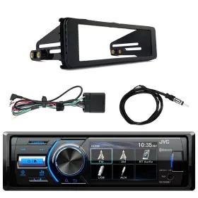 Kdx560bt-ehdrab98-ekmr2 Jvc Kd-x560bt 3 Inch Display Usb Stereo Receiver With Harley Dash Kit 40 Antenna