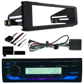 Kdt92mbs-axswc-ehdrab98-13 Jvc-metra Bluetooth Marine Cd Player Usb Aux Receiver Thumb Controls Radio Install Kit