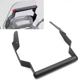Kabusikikaisya-kawausa 550744629703 Navigation Bracket Phone Holders For Honda Nc750x 14-15 Nc700x 12-14 Carbon Blk