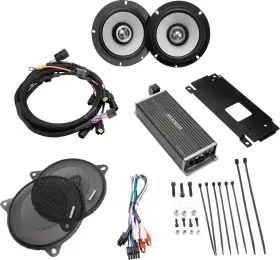 50hds144 Kicker Fits 6-1/2 Inch Speaker/300 W Amplifier Kit - Harley Davidson
