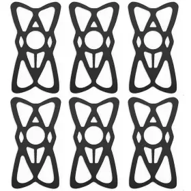 Kinizuxi 768420967845 Motorcycle Phone Mount Tether 6 Pack Replacement Silicone 6pcs Black