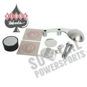Hand-chrome-kw05010380c Klock Werks Kw05010380c Iomounts Handlebar Perch Mount Kit-left