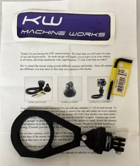 P-2520 Klock Werks Machine Works Billet Go Pro Camera Mount 2 Inch Blk 1 #p-2520 #m679