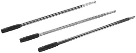 Kur864 Kuryakyn Antenna - Hex/grooved Black/aluminum Motorcycle Street Bike