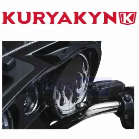 Pv46 Kuryakyn Mn/pv46 Front Speaker Grills For 2015-2016 Harley Davidson Flhtcul Electra Aa