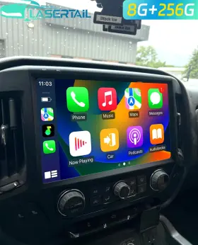 Wm-443 Lasertail 13.1 Inch Radio Estereo De Pantalla Para Chevy Silverado Gmc Sierra 2014-2018 8 256g