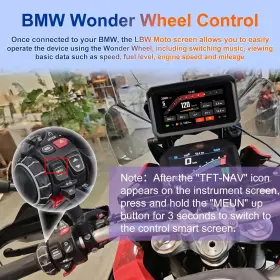 Bm600 Lbw Waterproof Carplay/android Auto-gps-tpms-bmw Motorcycle Wonder Wheel