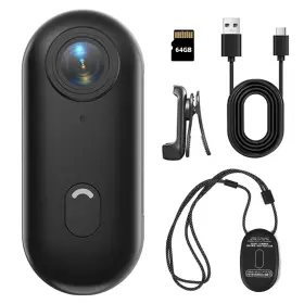 H88hj64g Leinlume Mini Camera - 64g Action 1080p Thumb Pov Portable Body Cam For Sport Pet