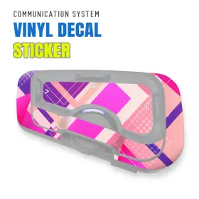 Bmhcscardofcx24x2pn001 Mc Motoparts For Cardo Freecom 4x 2x Headset Protective Sticker Skin 2 Pcs Square Pink
