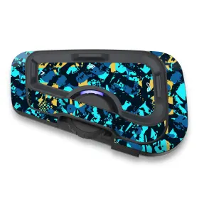 Bmhcscardofcx45x2pn001 Mc Motoparts For Cardo Freecom 4x 2x Headset Protective Sticker Skin 2 Pcs Aqua Vibrant