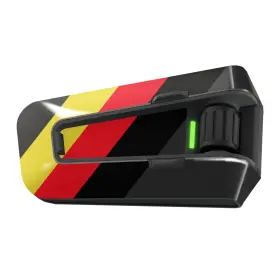 Bmhcscardopecc004x2pn001 Mc Motoparts Country Flag Protective Vinyl Stickers 2 Pcs Yellow Red For Cardo Packtalk Edge