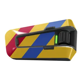 Bmhcscardopecc005x2pn001 Mc Motoparts Country Flag Protective Vinyl Stickers 2 Pcs Yellow Blue For Cardo Packtalk Edge