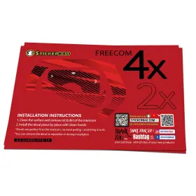 Cscardofcx15x2gsuspn001 Mc Motoparts For Cardo Freecom 4x 2x Intercom Protective Wrap Sticker X2 Red Gradients